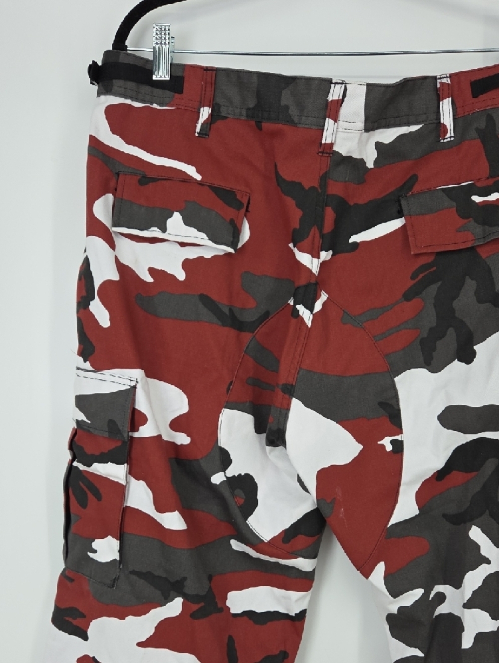 Red Camo Cargo Pants for Men — Utility Style - Picture 12 of 16